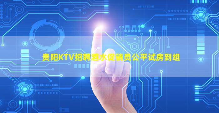 贵阳KTV招聘酒水促销员公平试房到组